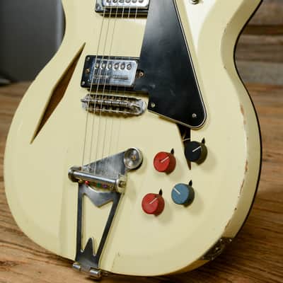 Greco Hollow Body White Late 1960s image 9