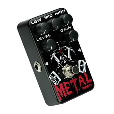 MOEN AM-TM Metal Guitar Effect Pedal, Metal Distortion Level Gain Low Middle High Guitar image 5