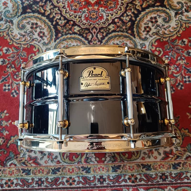 Pearl Steve Ferrone Signature 14"x6,5" 1999 - Black nickel over brass image 1