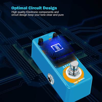 AFOT Classic Flanger Guitar Pedal, Vintage Analog Flanger Effect Pedal, Electric Guitar Effects Pedal, True Bypass, Blue Flanger image 5
