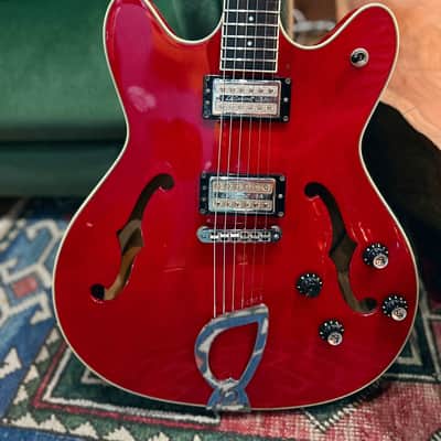 1999 DeArmond by Guild Starfire Custom in Cherry Red w/ Hardcase image 1
