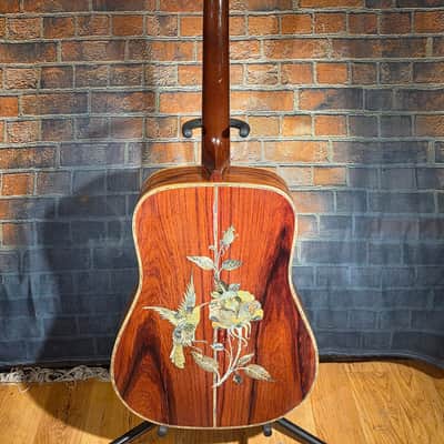Antonio Tsai Dreadnought Acoustic Natural STUNNING Rose & Hummingbird Inlays image 11