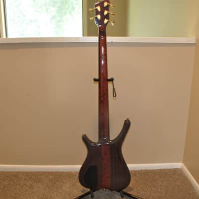 Warwick One Of A Kind Infinity V Custom Shop Fretless Bass Guitar - AAAA Birdseye image 7