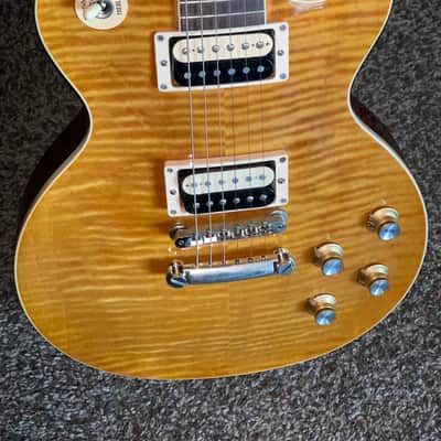2021 Gibson Slash Signature Appetite for destruction les Paul Standard Plus Top 2021 - Amber electric guitar made in the usa image 3