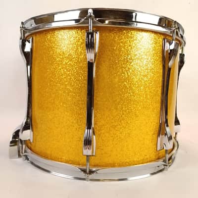 Ludwig 10x14"Silver Sparkle Snare Drum Vintage Marching/Parade Buddy Rich P87 US image 2