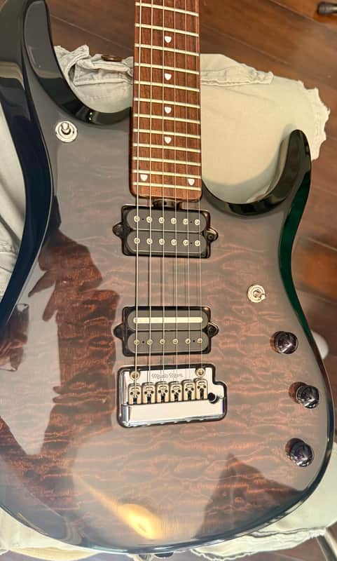 Ernie Ball Music Man John Petrucci Signature JP6 BFR 2007  Quilted Walnut image 1