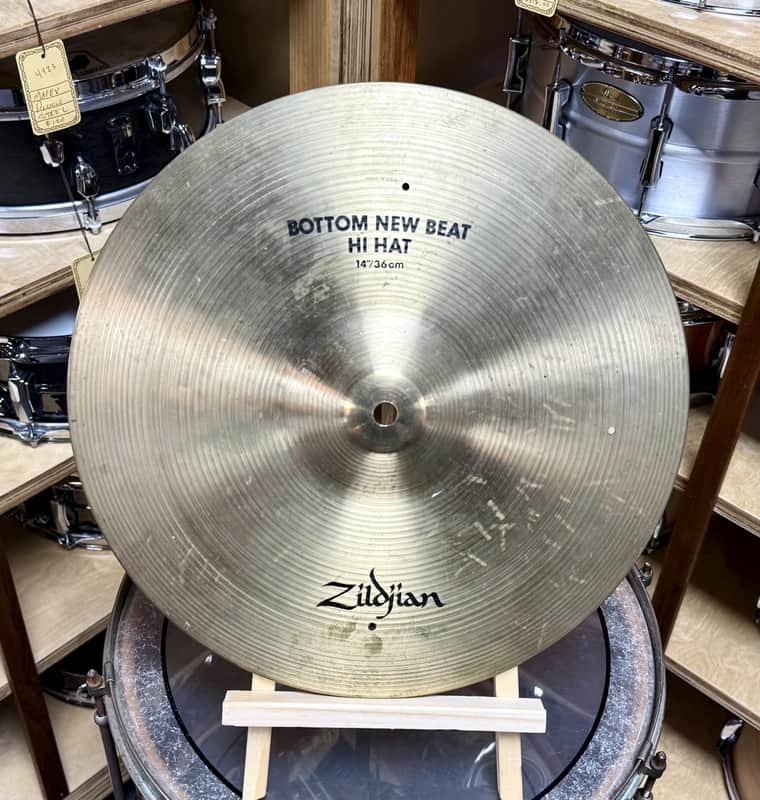 Used 14" Zildjian New Beat Hi Hat Cymbal (Bottom Only) image 1