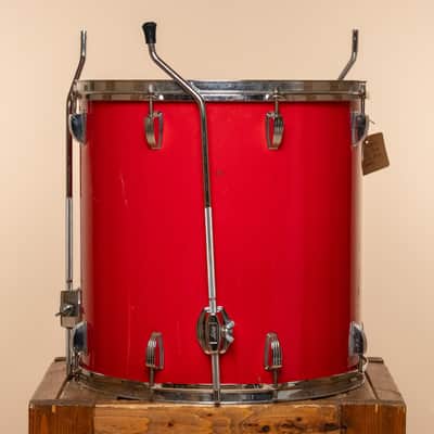 1980s Ludwig Rockers Floor Tom in Red - 16x16 image 4