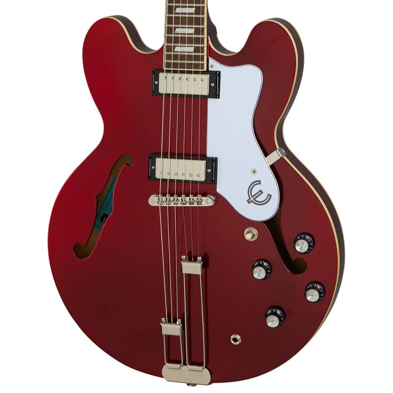 Epiphone Riviera Semi-Hollow Guitar w/ Mini Humbucker Pickups - Sparkling Burgundy image 1