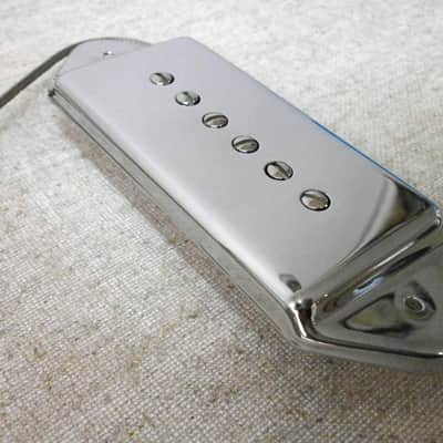 Q pickups DOG EAR P90 Pickup 1pc Bridge or Neck BLACK/CHROME/NICKEL/RAW NICKEL Casino Riviera Wildcat ES-330 Gibson Epiphone 50s 60s image 7