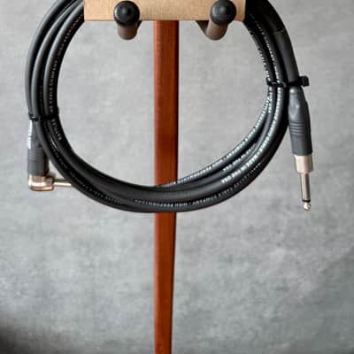 Rattlesnake 10' Standard Instrument Cable (Straight to Right Angle, Black/No Weave) image 2