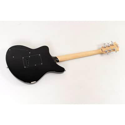 D'Angelico Premier Series Bedford SH Limited-Edition Electric Guitar with Tremolo Regular Black Flake image 2