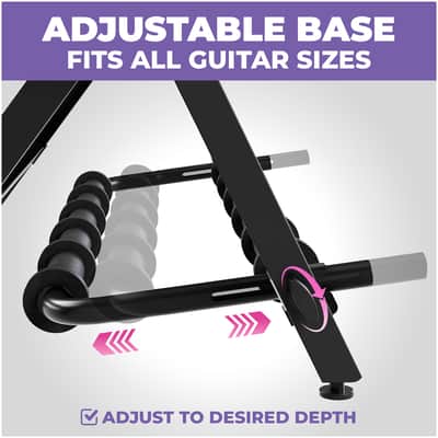 Liquid Stands Multi Guitar Stand Rack for 5 Guitars - Adjustable Floor Storage Guitar Rack image 5