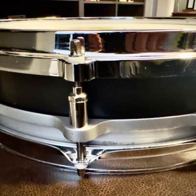 PEARL DRUMS  3-1/2” x14” Free Floating Steel Shell  Piccolo Snare Model number SL-8114P 1997 - Black image 8