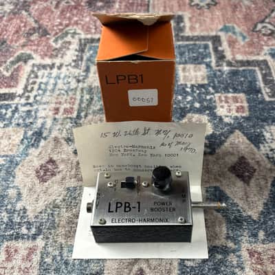 1970 Electro-Harmonix LPB1 Amplifier Plug in Power Booster EH2001 NOS Vintage V1 Linear Boost Guitar Effect W/ Original Box & Paperwork! image 1