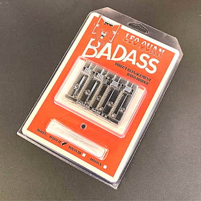 Leo Quan BADASS II is back 4 string Nickel bass bridge fits Fender Precision Jazz Telecaster image 1