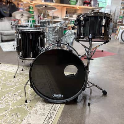 Tempus 4-Piece Carbon Fiber Drum Set 1990s - Black image 3