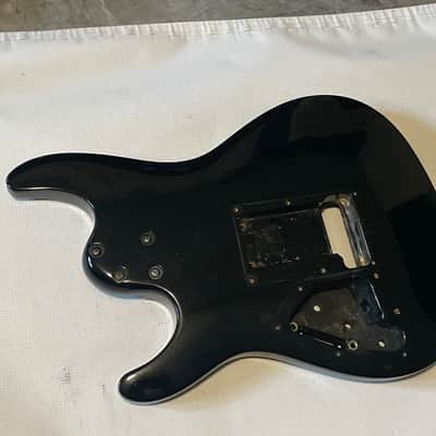 1990's Korean Ibanez S470 S Series Black Guitar Body LO-TRS Tremolo Ready image 12