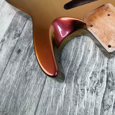 Havok Hard Tail Chameleon Nebula  2pc Mahogany Guitar S type, HS config Custom Guitar Body. 80' style image 6