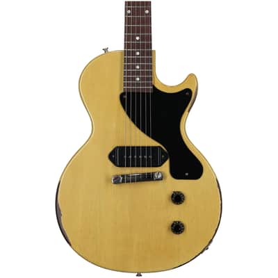 Gibson Custom 1957 Les Paul Junior Electric Guitar, Murphy Lab Heavy Aged, TV Yellow image 3