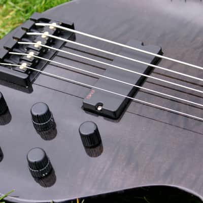 2002 Steinberger Bolin NS 5 String Bass, Black Flamed Maple & OHC image 6