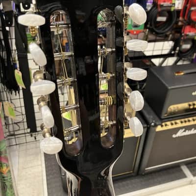 Alvarado Bajo Quinto Black Acoustic 10 String Guitar image 5