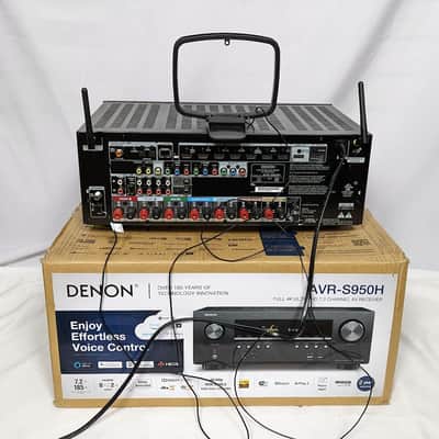 Denon AVR-S950H Receiver, 7.2 Channel (185W X 7) - 4K Ultra HD Home Theater w/ Box & Accessories image 8