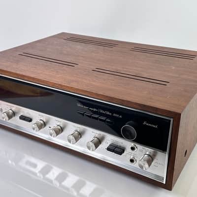 Sansui 5000A AM/FM Tuner Amplifier w/ Wood Cabinet image 1