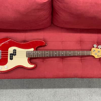 Squier by Fender 50th Anniversary P-Bass 1996 - Torino Red image 2
