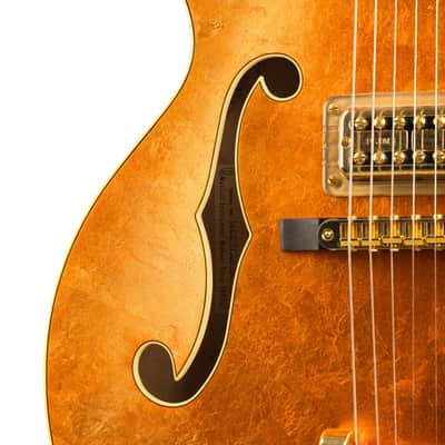 Gretsch USA Custom Shop Stephen Stern G6120-125 Chet Atkins 125th Anniversary - Transparent Orange over Gold Leaf image 11