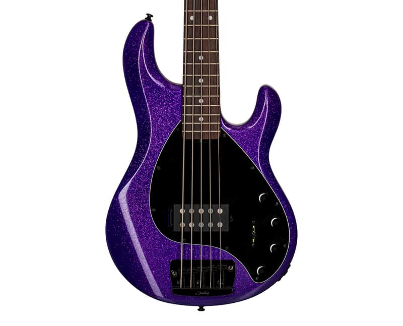 Sterling by Music Man StingRay RAY35 5-String Bass - Purple Sparkle image 1