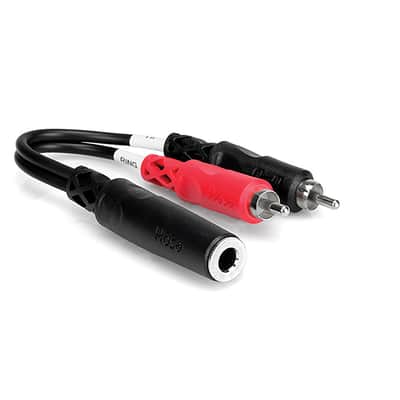 Hosa YPR257 YPR257 1/4" TRS Female to Dual RCA - 6"