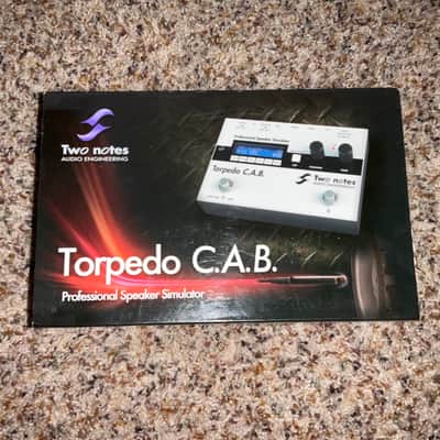 Two Notes Torpedo C.A.B. Speaker Simulator Pedal 2010s - White/Black image 1