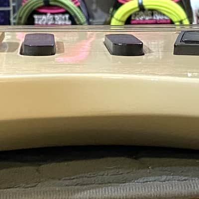 1980s Kramer 100 Series 610 Gloss White Finish Electric Guitar with Aftermarket Neck image 4