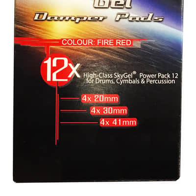 SKYGEL SGD12FR Damping Pads Fire Red Power Pack High-Performance Dämpfer Pads (12Stk) image 3