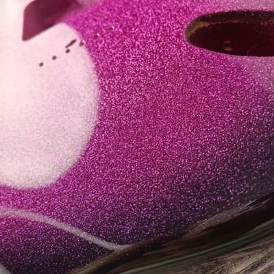Unicorn Horn Pink 2PC Mahogany ST S-Style Body High Gloss, Hard Tail, Custom Shop Vintage Part Gadget, DIY Building Kit, S-Type Guitar image 4