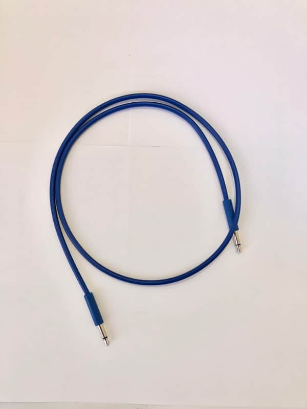 Skin Eurorack Patch Cables 60cm Blue image 1