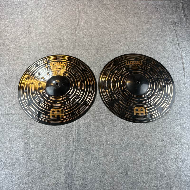 Meinl 14" Classics Custom Dark Hi-Hat (Pair) 2014 - Present - Dark image 1