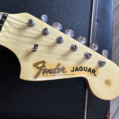 Fender Jaguar 1965 - Olympic White with Matching Headstock vintage 100% stock Johnny Marr Original Finish & Electronics – Original Case image 16