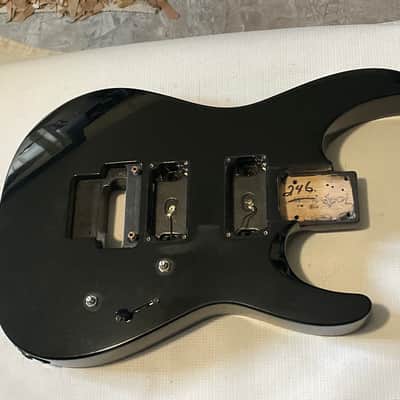 2000's Made in Japan Jackson DK2M Dinky Black Guitar Body Floyd Ready image 2