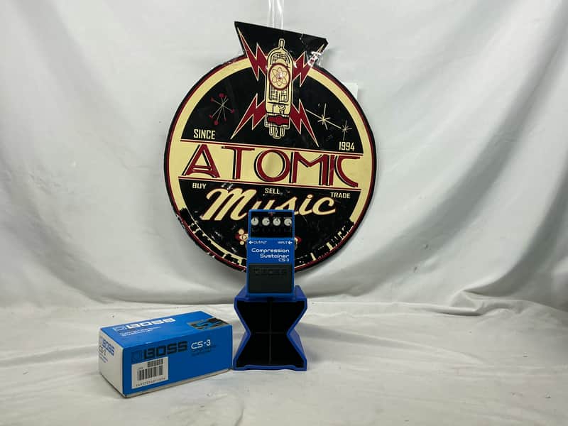Boss CS-3 cs3 Compression Sustainer Compressor Pedal with Box - Black Label / MIT Made In Taiwan / ACA 12-volt power 1990 image 1