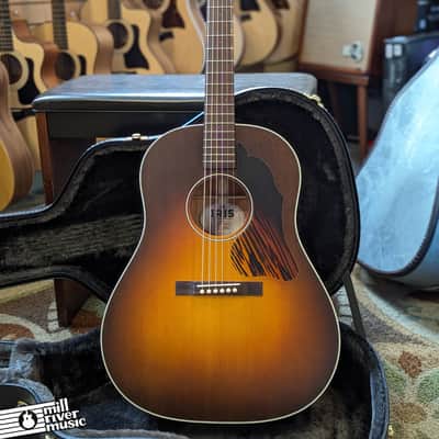 Iris DF Burst w/ White binding and Firestripe pickguard Acoustic Guitar image 3