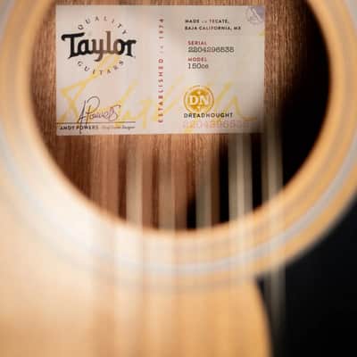 Taylor 150ce 12-String Dreadnought Acoustic/Electric Guitar with Gig Bag - Factory Used image 14