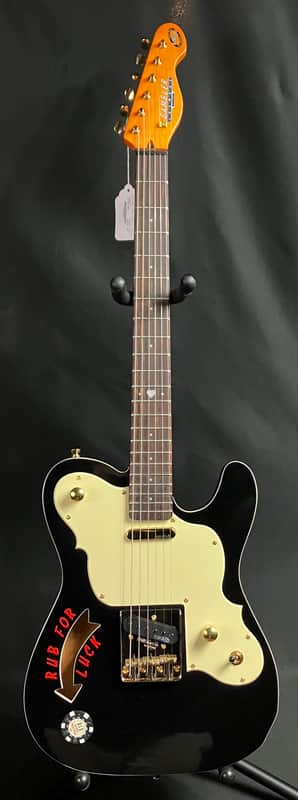 Joe Doe 'The Gambler' JDV32 Limited Edition Electric Guitar Gloss Black w/ Case image 1