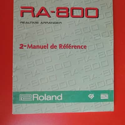 Roland "Manuel référence" Français MODE EMPLOI original RA-800 G800 realtime