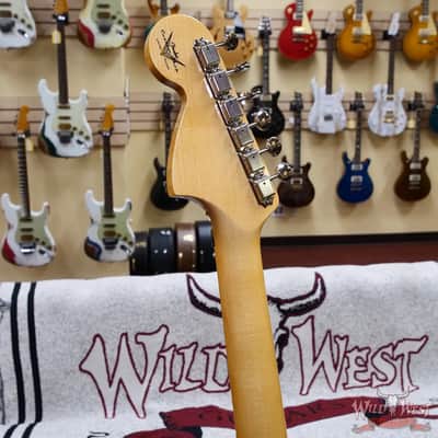 2026 Fender Custom Shop Wild West Lightning Stratocaster Floyd Rose HH Maple Neck Matching Color Large Headstock 22 Frets NOS Fiesta Red 8.10 lbs image 10