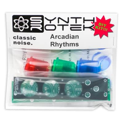 Synthrotek Arcadian Rhythms DIY Kit, RGB - Arcade Style Manual Gate Eurorack Kit image 1