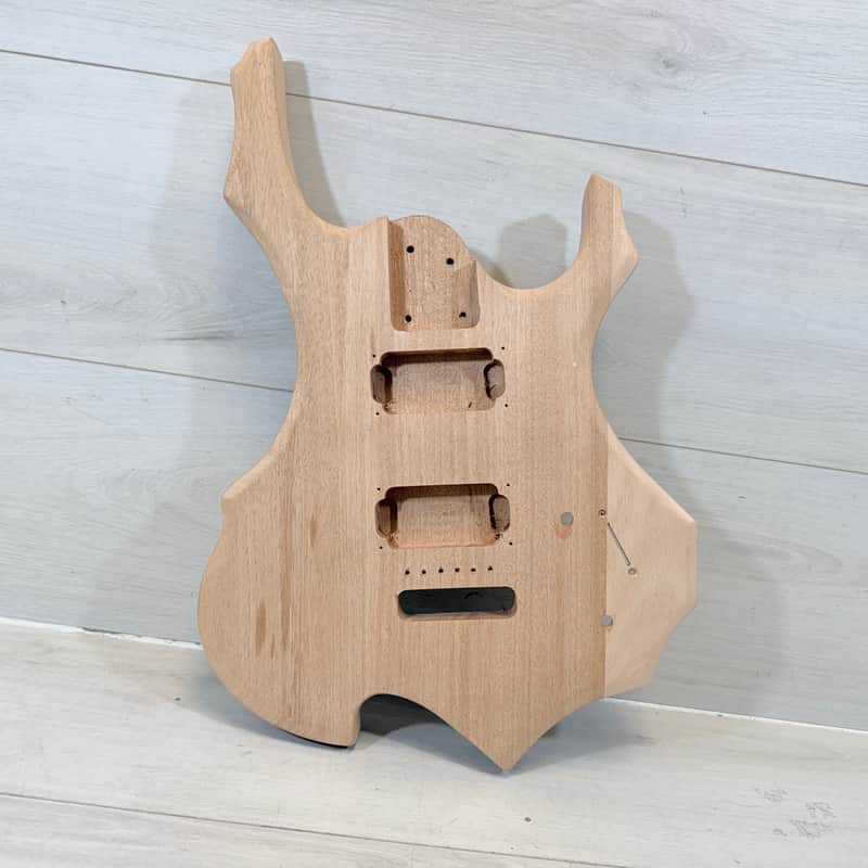 Uknown S-Style Guitar Body – Unfinished Solid Wood Project Body image 1