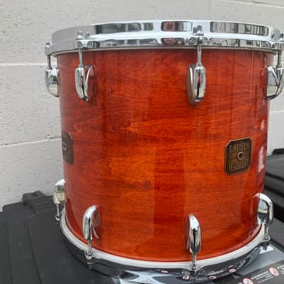Gretsch USA 14" Floor tom drum Burnt Orange image 6