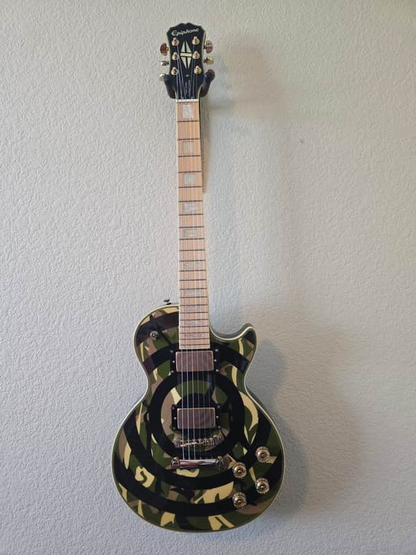 Epiphone Zakk Wylde Les Paul Custom 2011 - Camouflage Bullseye image 1